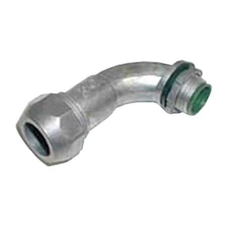 MC Grounding Connector, 1/2 in, Snap-In, Zinc Alloy, Painted, Silver MPN:895-DCI2