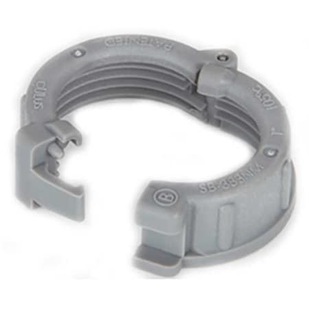 EMT/IMC/Rigid Bushing, 4 in, Threaded, Nylon, Plain, Gray MPN:SB-390NM