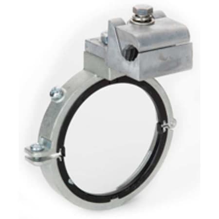 EMT/IMC/Rigid Bushing, 3-1/2 in, Split Bushing, Steel, Plain, Grey with Black Insulator MPN:SGBS-38940