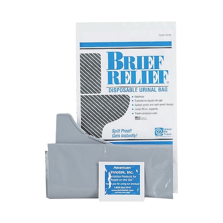 Urine Bag, Plastic, 5x1x8.5