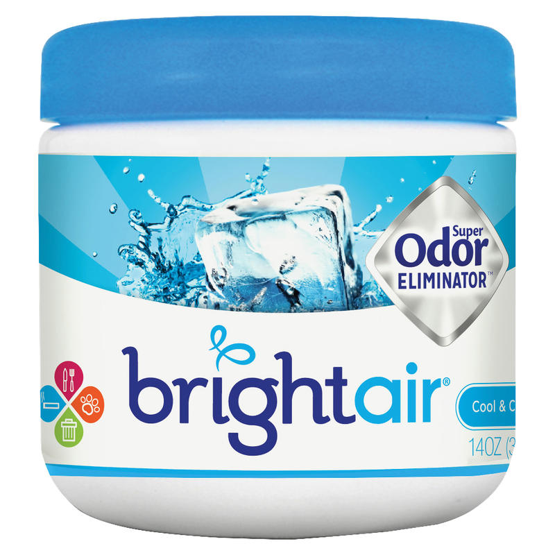 BRIGHT Air Super Odor Eliminator Gel., Cool & Clean Scent, 14 Oz (Min Order Qty 9) MPN:900090