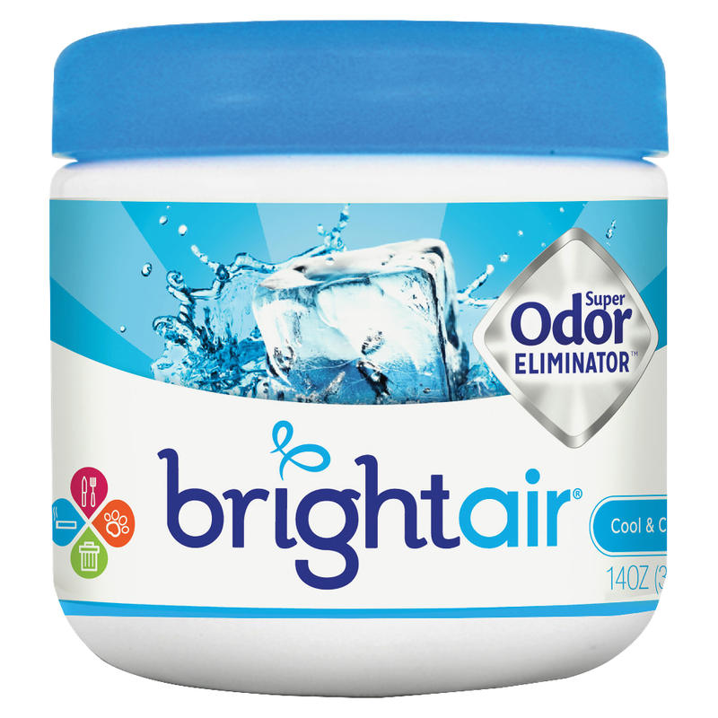 BRIGHT Air Super Odor Eliminator Gel., Cool & Clean Scent, 14 Oz MPN:900090