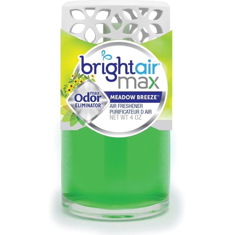 Bright Air Max Odor Eliminator Gel, Meadow Breeze, 4 Oz MPN:900441