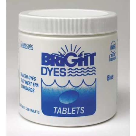 Dye Tracer Tablet, Fl Blue, PK200 MPN:101105