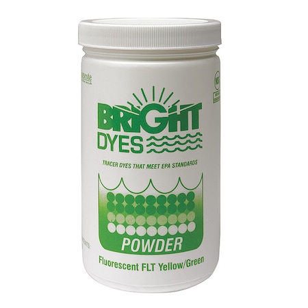 Dye Tracer Powder, Flt Yellow/Green, 1 lb MPN:105001