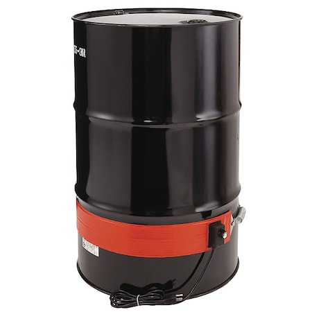 Heavy Duty Drum/Pail Heater, Mid-Temp, 55 Gallon, 120VAC, 1200W, 70