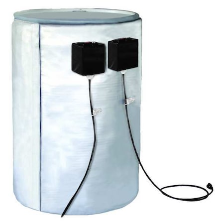 Drum Heater, Dual Zone - For Metal Drums, 55 Gallon, 240V, 3200W MPN:FGDDC55240D