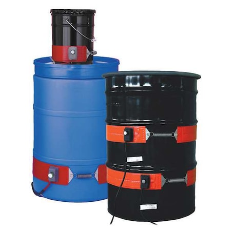 Drum Heater, Heavy Duty, For Poly Drums/Pails, 240VAC, 250W, 30 Gallon MPN:GDPCS23