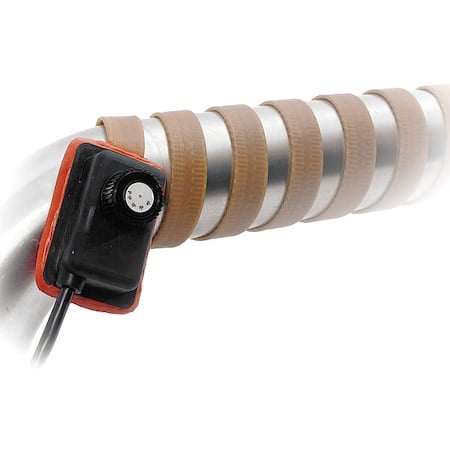 Heating Tape, Adjustable Thermostat Control, 120VAC, 72W, 0.5