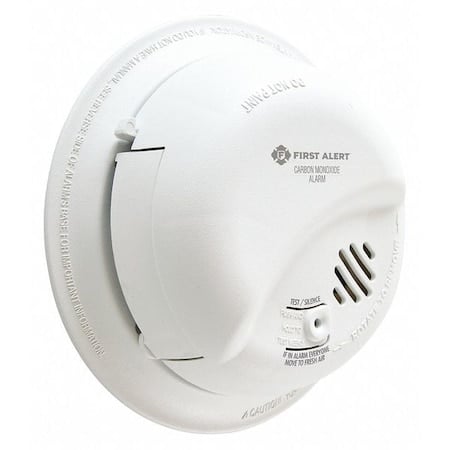 Carbon Monoxide Alarm, 85 dB at 10 ft, 120V AC, 9V, Electrochemical Battery Backup: Yes MPN:CO5120BN