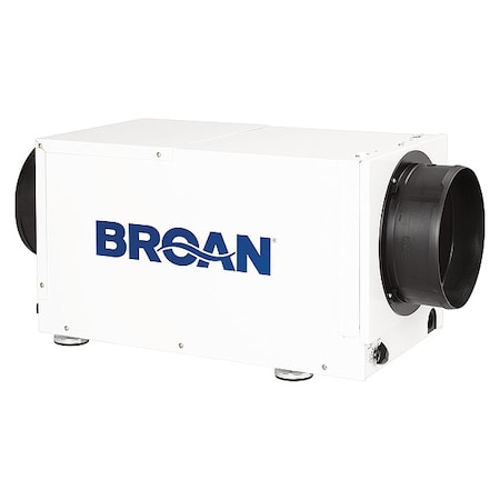DuctMountDehumidifier, 150cfm, 1800sqft MPN:Broan 70 Pint Dehumidifier