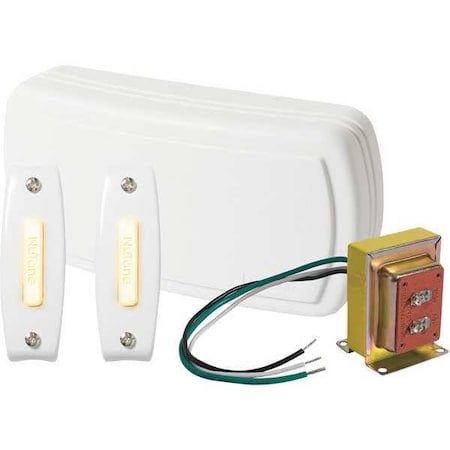 Doorbell, 2 Lighted Pushbutton, 1 Transformer MPN:BK125LWH