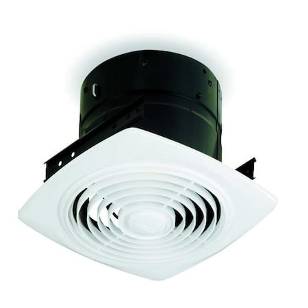 Ceiling Exhaust Fan for 8 in Dia Duct, 200 cfm, 8.5 Sones, Medium Profile, 11.5 in W x 11.5 in L MPN:505