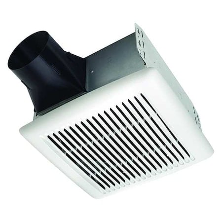 Ceiling Bathroom Fan, 110 cfm cfm, 4 in Duct Dia., 120V AC, Energy Star Certified MPN:AE110