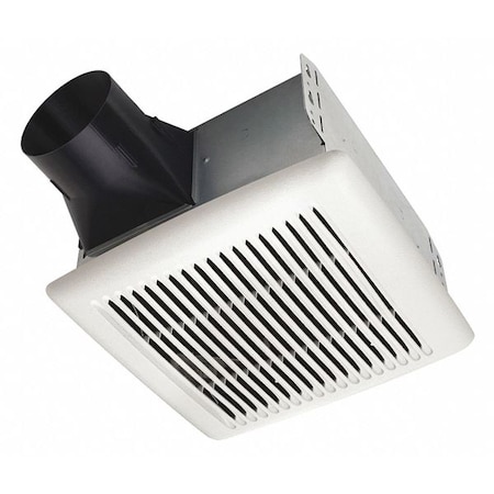 Ceiling Bathroom Fan, 80 cfm cfm, 4 in Duct Dia., 120V AC, Energy Star Certified MPN:AE80S