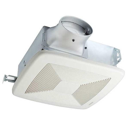 Ceiling or Wall Bathroom Fan, 80 cfm cfm, 4 in or 3 in Duct Dia., Energy Star Certified MPN:LP80