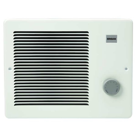 Recessed Electric Wall-Mount Heater, Recessed or Surface, 750/1500, 1125/1500 W, 120/208/240V AC MPN:174