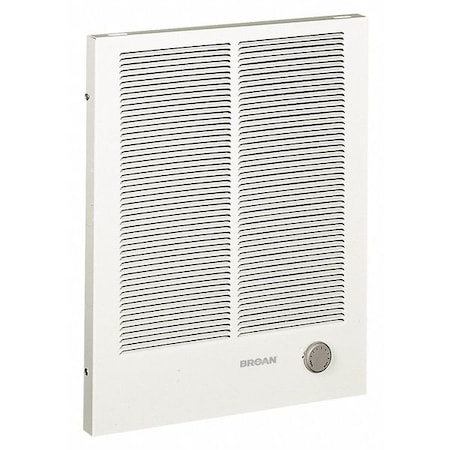 Recessed Electric Wall-Mount Heater, Recessed or Surface, 1500/3000, 2000/4000 W, 208/240V AC MPN:198