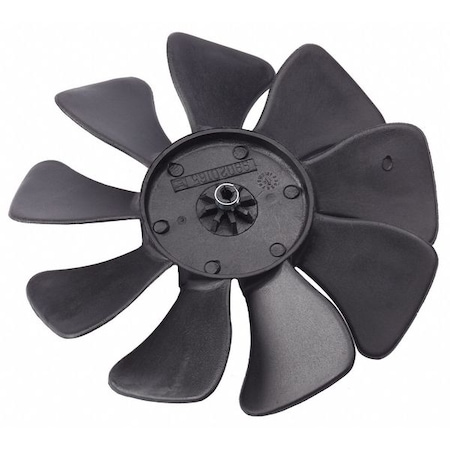 Bathroom Exhaust Fan Blade, 7.5 in Dia, 3/16 in Shaft Dia, Plastic MPN:S99020165