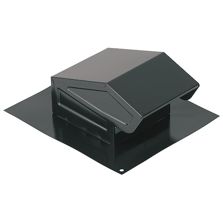 Roof Cap With Built In Damper, Round Duct, Black MPN:636