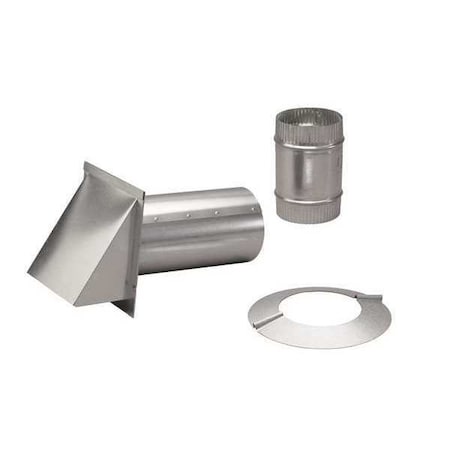 Pressure Relief Damper, Wall Cap, 6