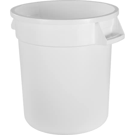 10 gal Round Heavy Duty Plastic Can, White MPN:84101002
