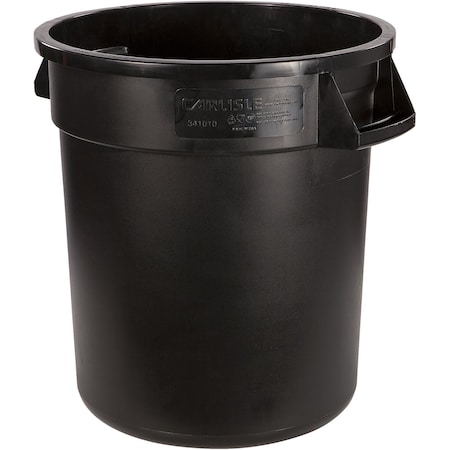 10 gal Round Heavy Duty Plastic Can, Black MPN:84101003