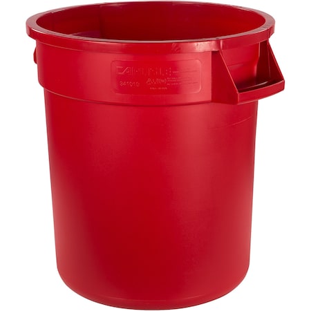 10 gal Round Heavy Duty Plastic Can, Red MPN:84101005