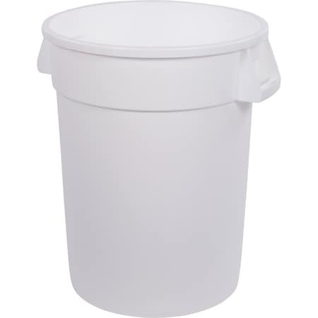 Trash Can, 32 gal Round Trash Can White MPN:84103202
