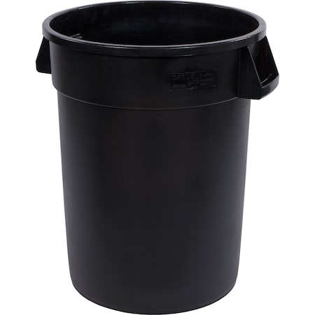 Trash Can, 32 gal Round Trash Can Black MPN:84103203