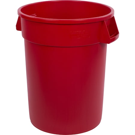 Trash Can, 32 gal Round Trash Can Red MPN:84103205