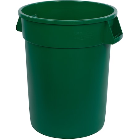 Trash Can, 32 gal Round Trash Can Green MPN:84103209
