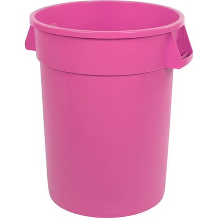 Trash Can, 32 gal Round Trash Can Pink MPN:84103226