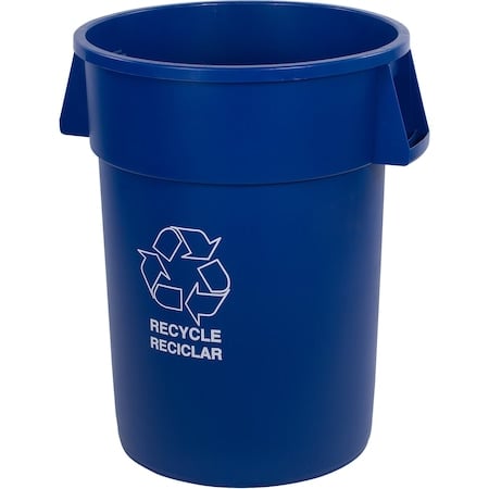 Trash Can, 44 gal Recycle Trash Can Blue MPN:841044REC14