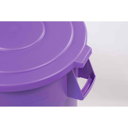 55 Gal Trash Can Lid, Purple MPN:84105689