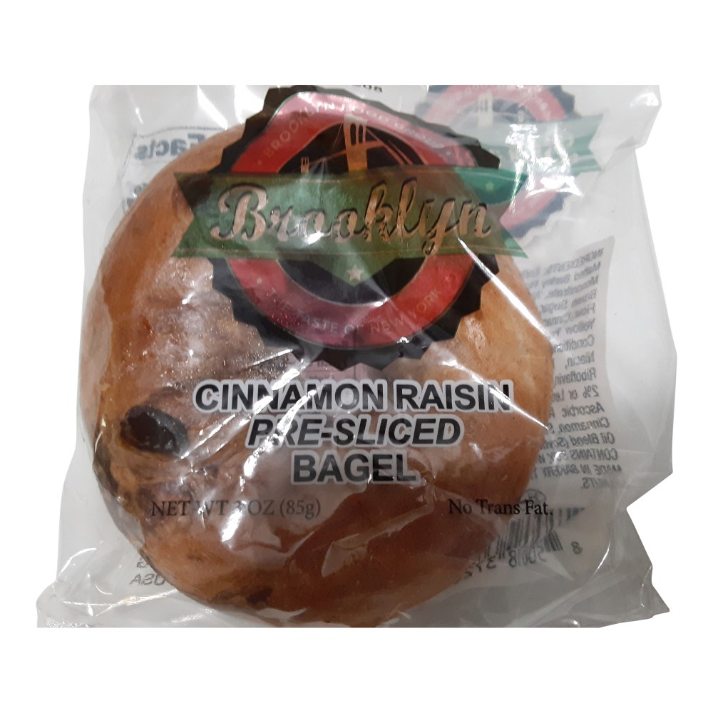 Brooklyn Food Group - Bagels - Cinnamon Raisin Sliced - 50 - 3 oz. MPN:2022