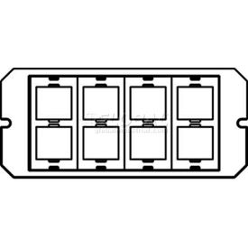 Wiremold 6act8a Poke-Thru 1-1/2-Gang 8a Activate Plate 6ACT8A* - Pkg Qty 5