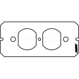 Wiremold 6dp Poke-Thru 1-1/2-Gang Duplex Plate 6DP* - Pkg Qty 10
