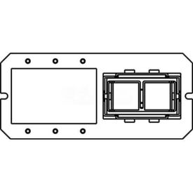 Wiremold 6maap2a Poke-Thru 1-1/2-Gang Extron Maap/2a Plate 6MAAP2A* - Pkg Qty 5