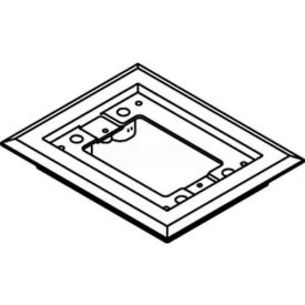 Wiremold 817pcc-Blk Floor Box 1-Gang Carpet Flange Black 817PCC-BLK* - Pkg Qty 10