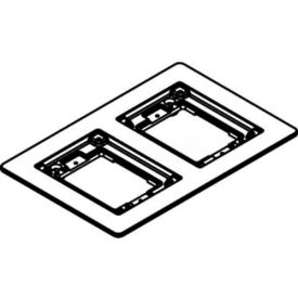 Wiremold 827b Floor Box 2-Gang Combination Carpet & Tile Flange Brass 827B* - Pkg Qty 5