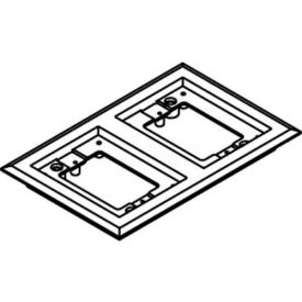 Wiremold 827pcc-Brn Floor Box 2-Gang Carpet Flange Brown 827PCC-BRN* - Pkg Qty 10