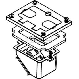 Wiremold 828comtc Floor Box Cover Kit To Allow Recessing Communication Devices Brass 828COMTC - Pkg Qty 5