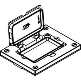 Wiremold 828prgfi-Blk Floor Box Gfi Rceptacle Cover Black Flip Lid 828PRGFI-BLK* - Pkg Qty 10