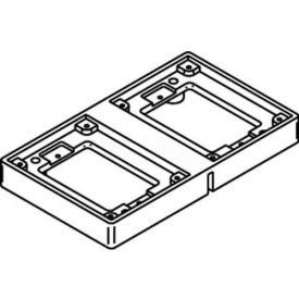 Wiremold 828tal Floor Box 2-Gang Tile Flange Aluminum 828TAL* - Pkg Qty 5