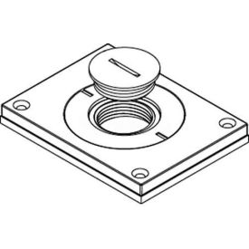 Wiremold 830cktcal-1 Floor Bx Cvr. For Power Or Comm Brushed Alum. 2