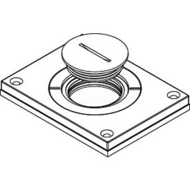Wiremold 830cktcal Floor Bx Cvr. For Power Or Comm Brushed Alum. 2