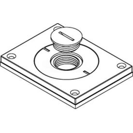 Wiremold 830cktcal-3/4 Floor Bx Cvr. For Power Or Comm Brushed Alum. 2