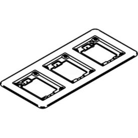 Wiremold 837b Floor Box 3-Gang Combination Carpet & Tile Flange Brass 837B* - Pkg Qty 5