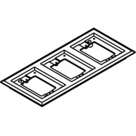 Wiremold 837pcc-Blk Floor Box 3-Gang Carpet Flange Black 837PCC-BLK* - Pkg Qty 10